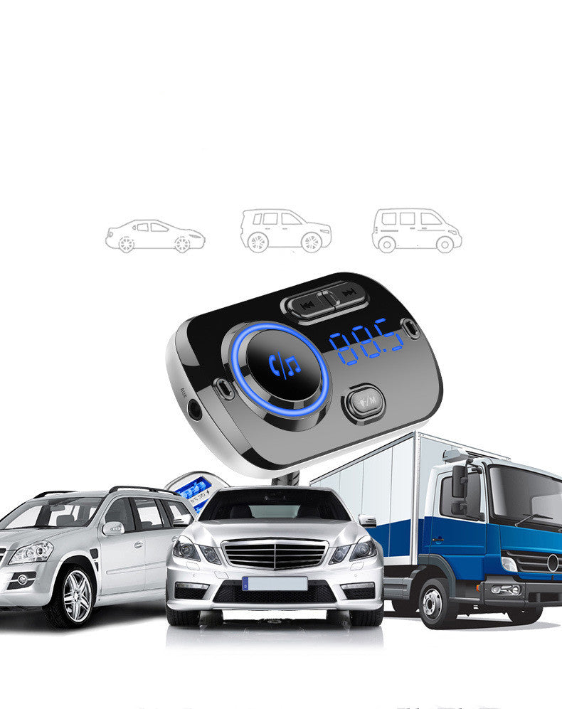 Car Mp3 Bluetooth Player Bc49Aq Bluetooth 5.0 Lossless Music Atmosphere Light Car Bluetooth Mp3