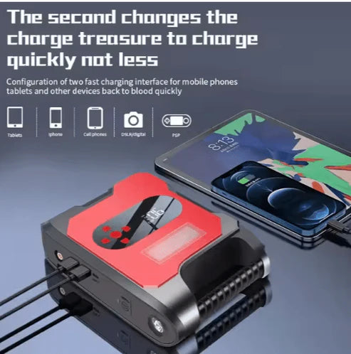 Large Capacity Multifunction Car Emergency Start Power Supply Car Jump Starter Car air Pump Power Bank